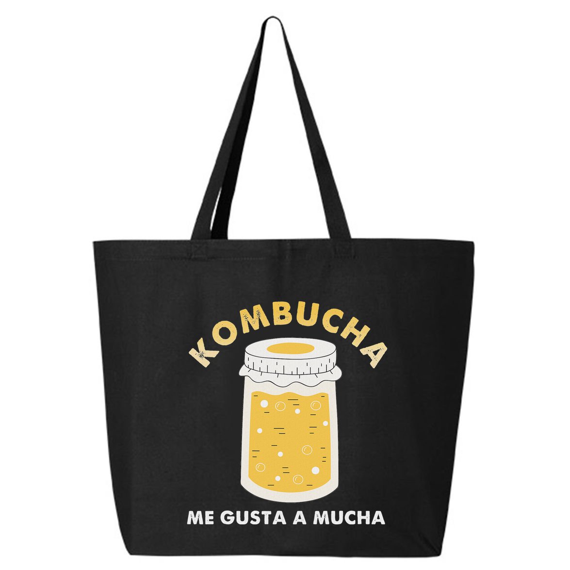 Kombucha Me Gusta A Mucha Scoby Pun Spanish 25L Jumbo Tote