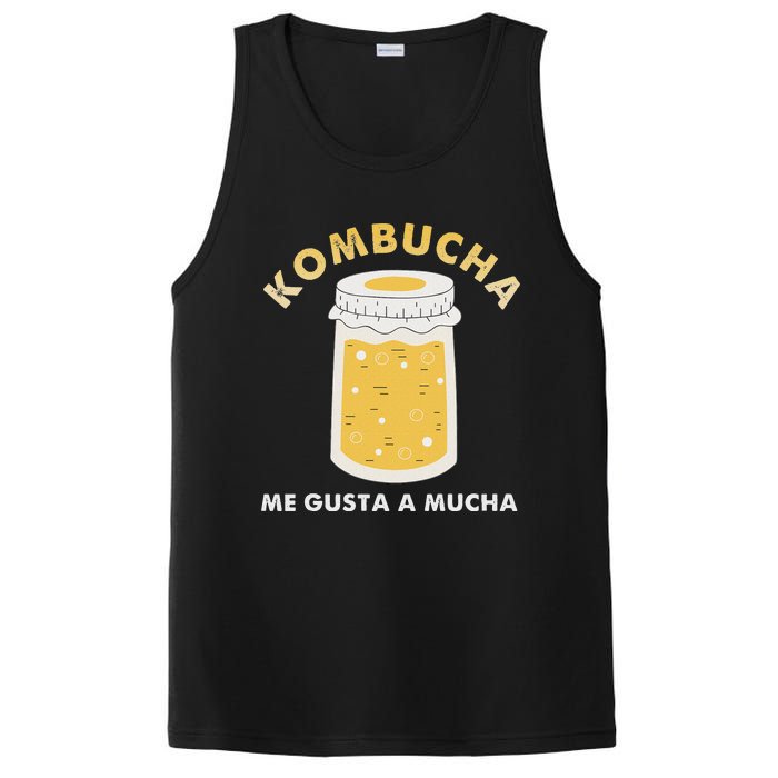 Kombucha Me Gusta A Mucha Scoby Pun Spanish PosiCharge Competitor Tank