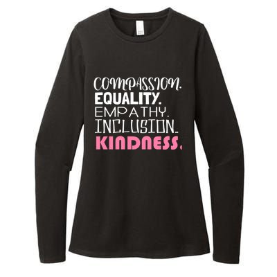 Kindness Matters Hu Equality Inclusion Clothing Cool Gift Womens CVC Long Sleeve Shirt