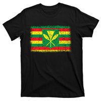 Kanaka Maoli Hawaiian Flag Pride Distressed Sovereign Gifts T-Shirt