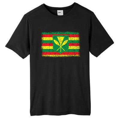 Kanaka Maoli Hawaiian Flag Pride Distressed Sovereign Gifts Tall Fusion ChromaSoft Performance T-Shirt