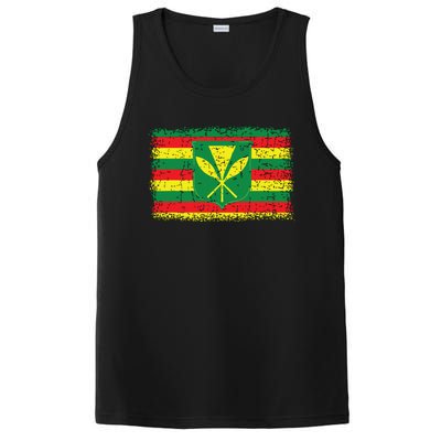 Kanaka Maoli Hawaiian Flag Pride Distressed Sovereign Gifts PosiCharge Competitor Tank