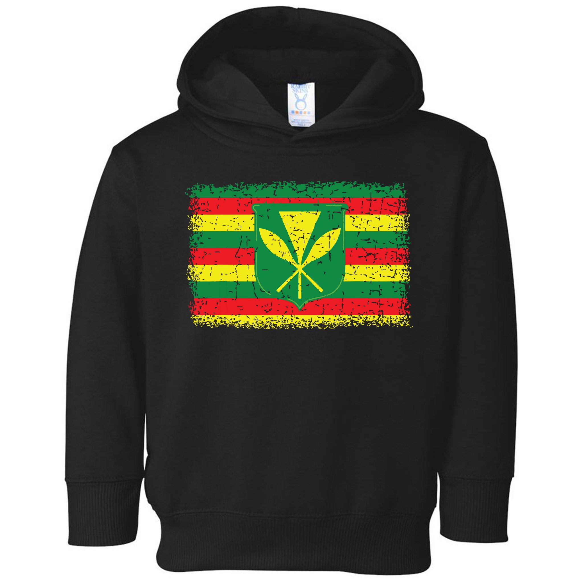 Kanaka Maoli Hawaiian Flag Pride Distressed Sovereign Gifts Toddler Hoodie