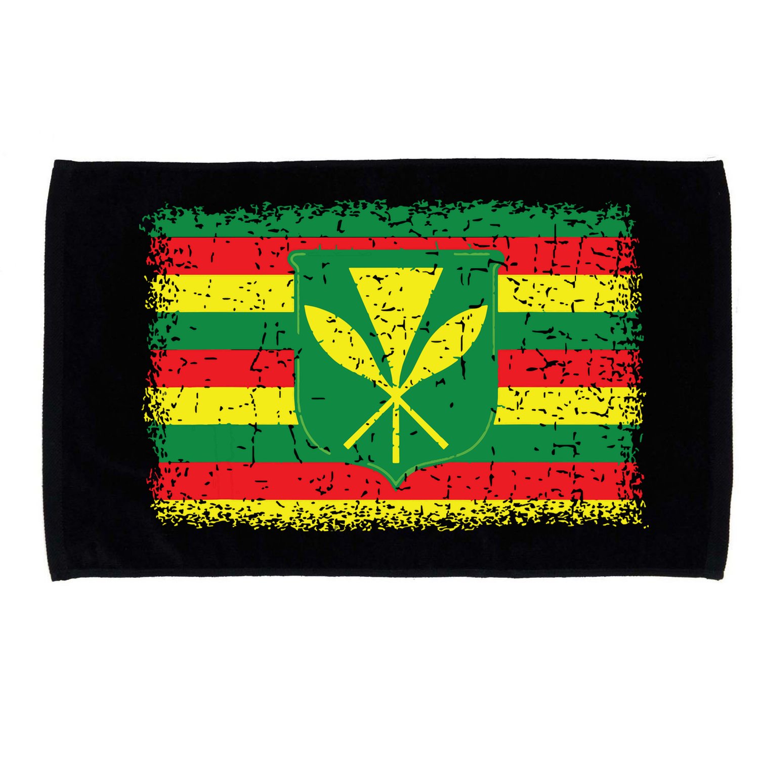 Kanaka Maoli Hawaiian Flag Pride Distressed Sovereign Gifts Microfiber Hand Towel