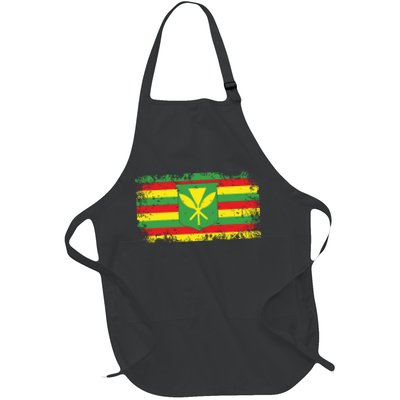 Kanaka Maoli Hawaiian Flag Pride Distressed Sovereign Gifts Apron