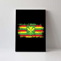 Kanaka Maoli Hawaiian Flag Pride Distressed Sovereign Gifts Canvas