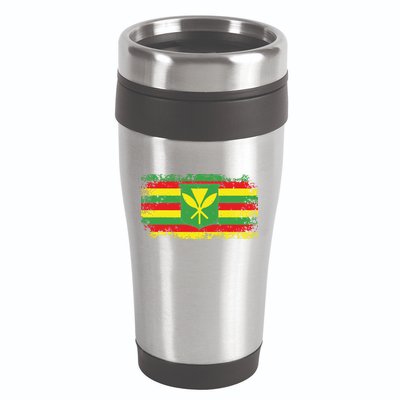 Kanaka Maoli Hawaiian Flag Pride Distressed Sovereign Gifts 16oz Travel Tumbler