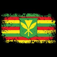 Kanaka Maoli Hawaiian Flag Pride Distressed Sovereign Gifts Premium T-Shirt