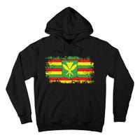 Kanaka Maoli Hawaiian Flag Pride Distressed Sovereign Gifts Tall Hoodie