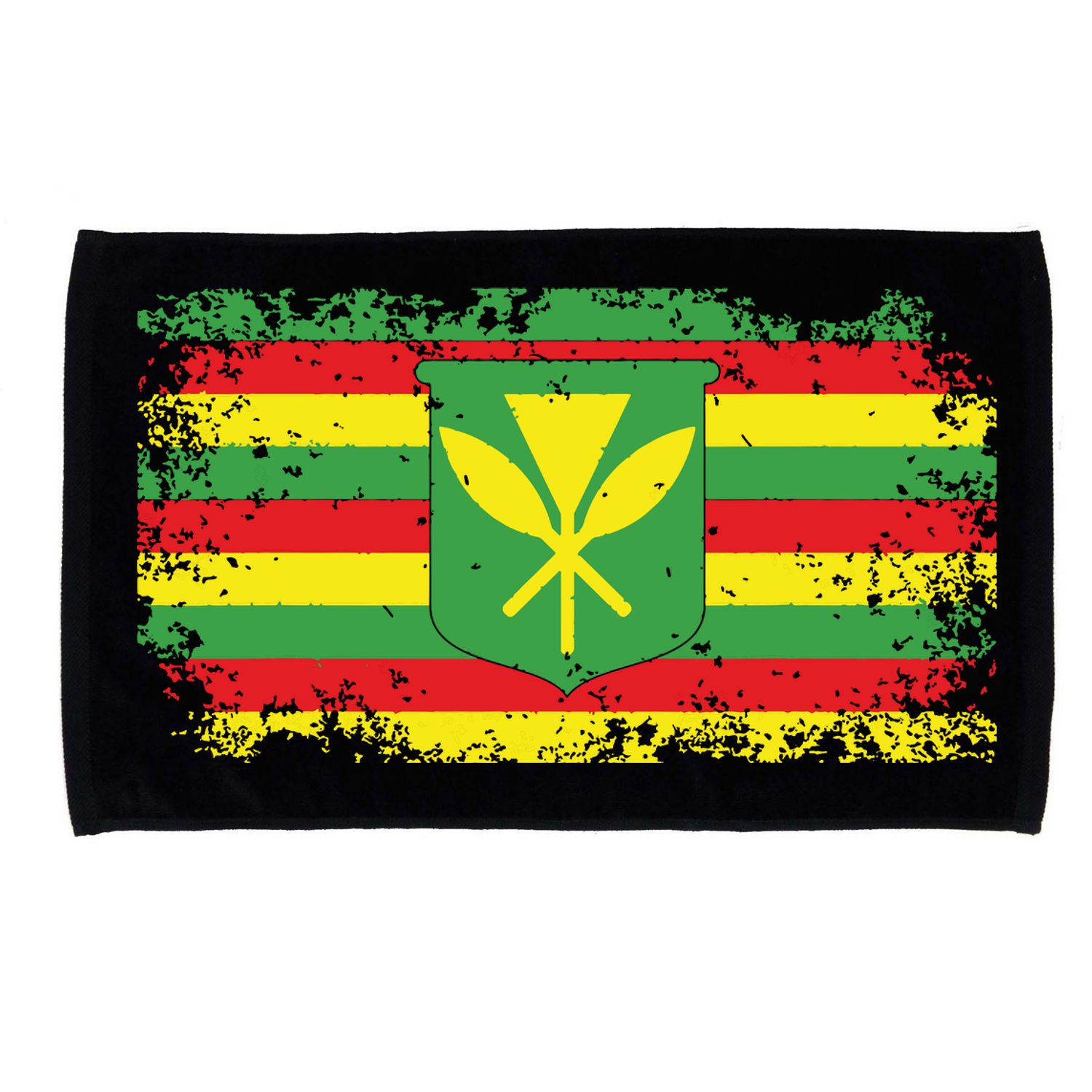 Kanaka Maoli Hawaiian Flag Pride Distressed Sovereign Gifts Microfiber Hand Towel