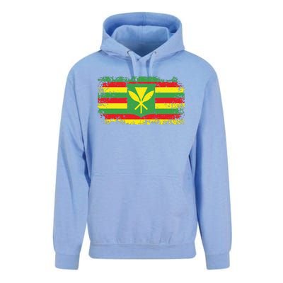 Kanaka Maoli Hawaiian Flag Pride Distressed Sovereign Gifts Unisex Surf Hoodie