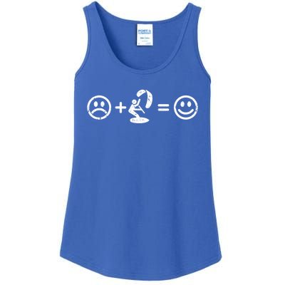 KiteSurfing Makes Happy Gift KiteBoarding Meaningful Gift Ladies Essential Tank