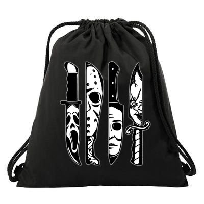 Knives Machete Horror Movies Halloween Drawstring Bag