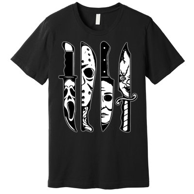 Knives Machete Horror Movies Halloween Premium T-Shirt