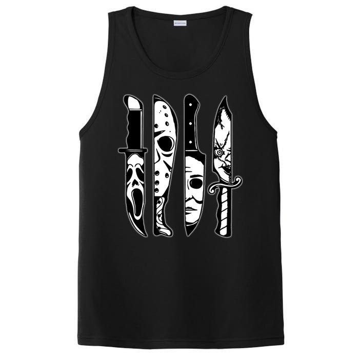 Knives Machete Horror Movies Halloween PosiCharge Competitor Tank