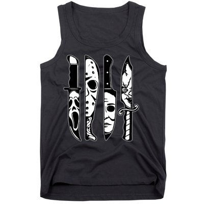 Knives Machete Horror Movies Halloween Tank Top