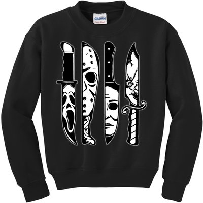 Knives Machete Horror Movies Halloween Kids Sweatshirt