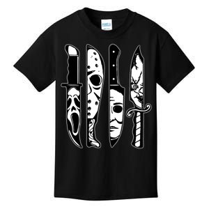 Knives Machete Horror Movies Halloween Kids T-Shirt