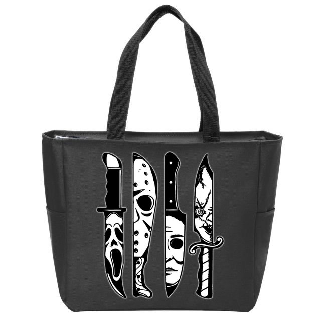 Knives Machete Horror Movies Halloween Zip Tote Bag