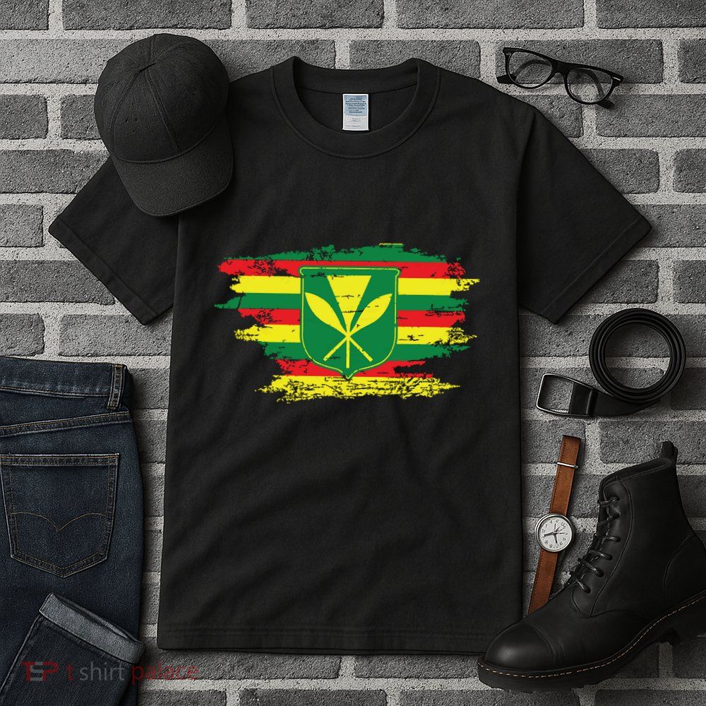 Kanaka Maoli Hawaiian Flag Pride Distressed Sovereign Gifts Tall T-Shirt