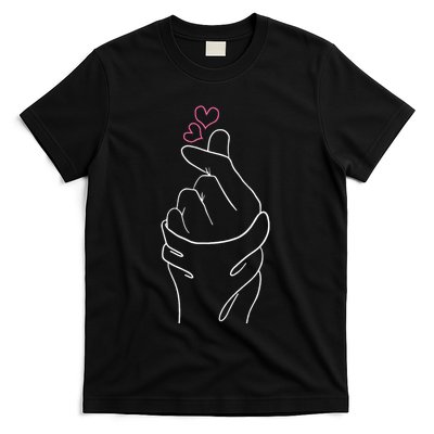 Kpop Merch Hand Symbol Heart Kdrama Korean Pop Music T-Shirt