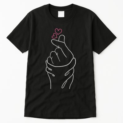 Kpop Merch Hand Symbol Heart Kdrama Korean Pop Music Tall T-Shirt