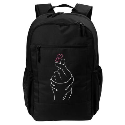 Kpop Merch Hand Symbol Heart Kdrama Korean Pop Music Backpack
