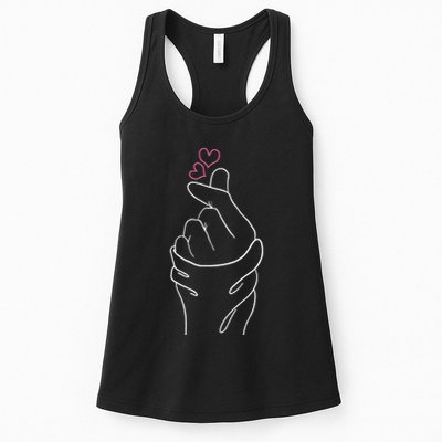 Kpop Merch Hand Symbol Heart Kdrama Korean Pop Music Womens Tank Top