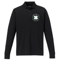 Kiss Me It's My Birthday St Patricks Day Performance Long Sleeve Polo