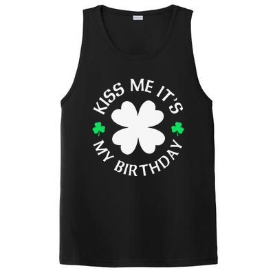 Kiss Me It's My Birthday St Patricks Day PosiCharge Competitor Tank