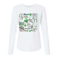 Kiss Me I'm Irish Womens Cotton Relaxed Long Sleeve T-Shirt