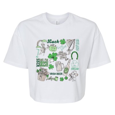 Kiss Me I'm Irish Bella+Canvas Jersey Crop Tee