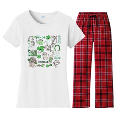 Kiss Me I'm Irish Women's Flannel Pajama Set