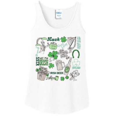 Kiss Me I'm Irish Ladies Essential Tank