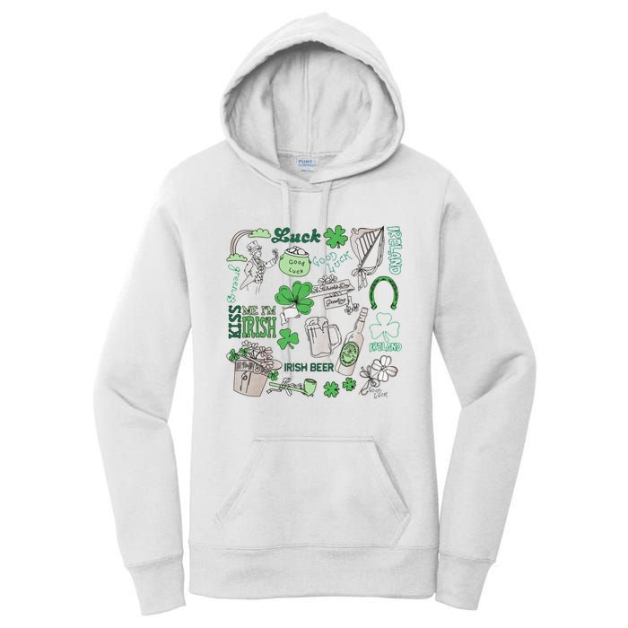 Kiss Me I'm Irish Women's Pullover Hoodie