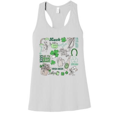 Kiss Me I'm Irish Women's Racerback Tank