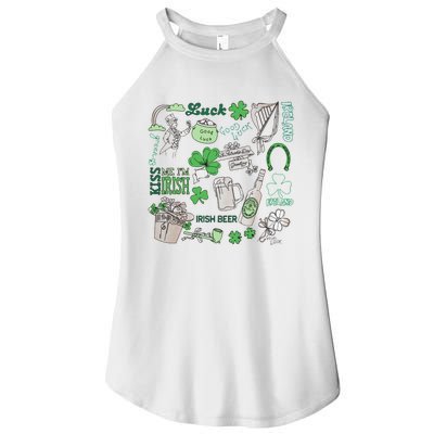 Kiss Me I'm Irish Women's Perfect Tri Rocker Tank