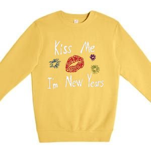 Kiss Me I’M New Years 2024 Premium Crewneck Sweatshirt