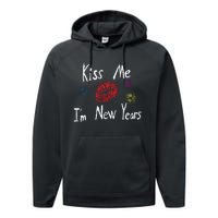 Kiss Me I’M New Years 2024 Performance Fleece Hoodie