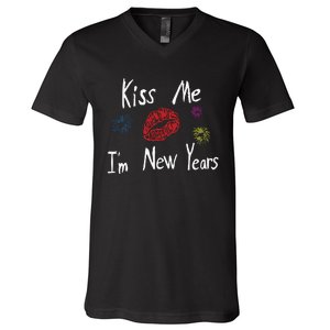 Kiss Me I’M New Years 2024 V-Neck T-Shirt