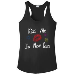 Kiss Me I’M New Years 2024 Ladies PosiCharge Competitor Racerback Tank