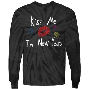 Kiss Me I’M New Years 2024 Tie-Dye Long Sleeve Shirt