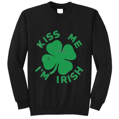 Kiss Me I'm Irish Funny Saint Patrick Day Sweatshirt
