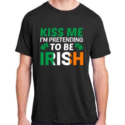 Kiss Me Im Pretending To Be Irish Adult ChromaSoft Performance T-Shirt