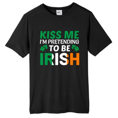 Kiss Me Im Pretending To Be Irish Tall Fusion ChromaSoft Performance T-Shirt