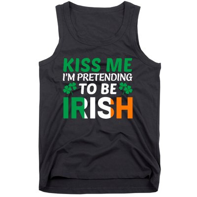 Kiss Me Im Pretending To Be Irish Tank Top