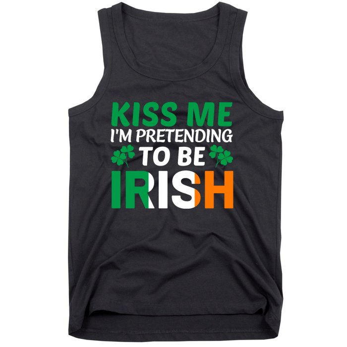 Kiss Me Im Pretending To Be Irish Tank Top