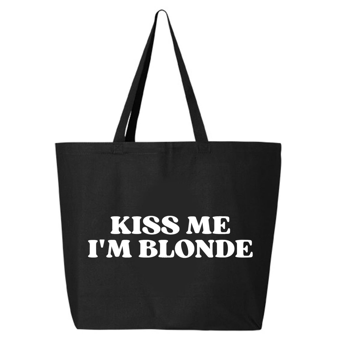 Kiss Me I'm Blonde Funny Quote Aesthetic 2000s 25L Jumbo Tote