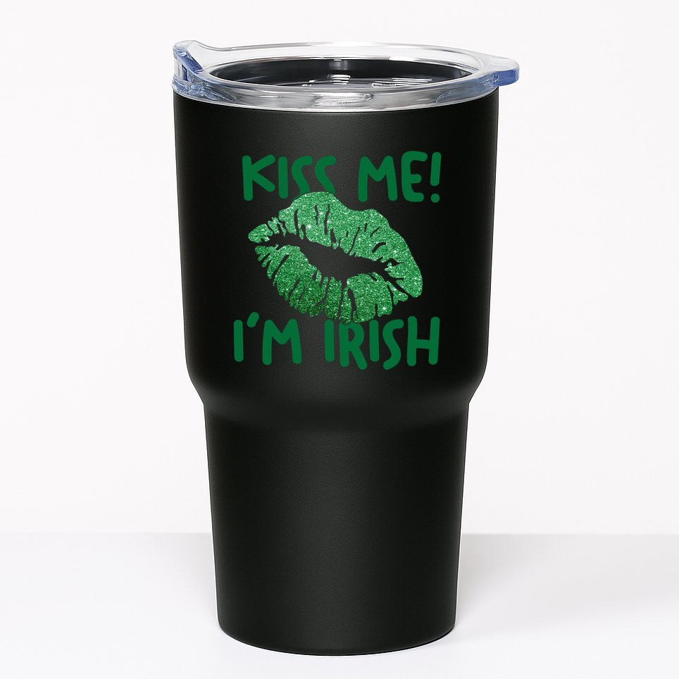 Kiss Me Im Irish St Patricks Day Tumbler