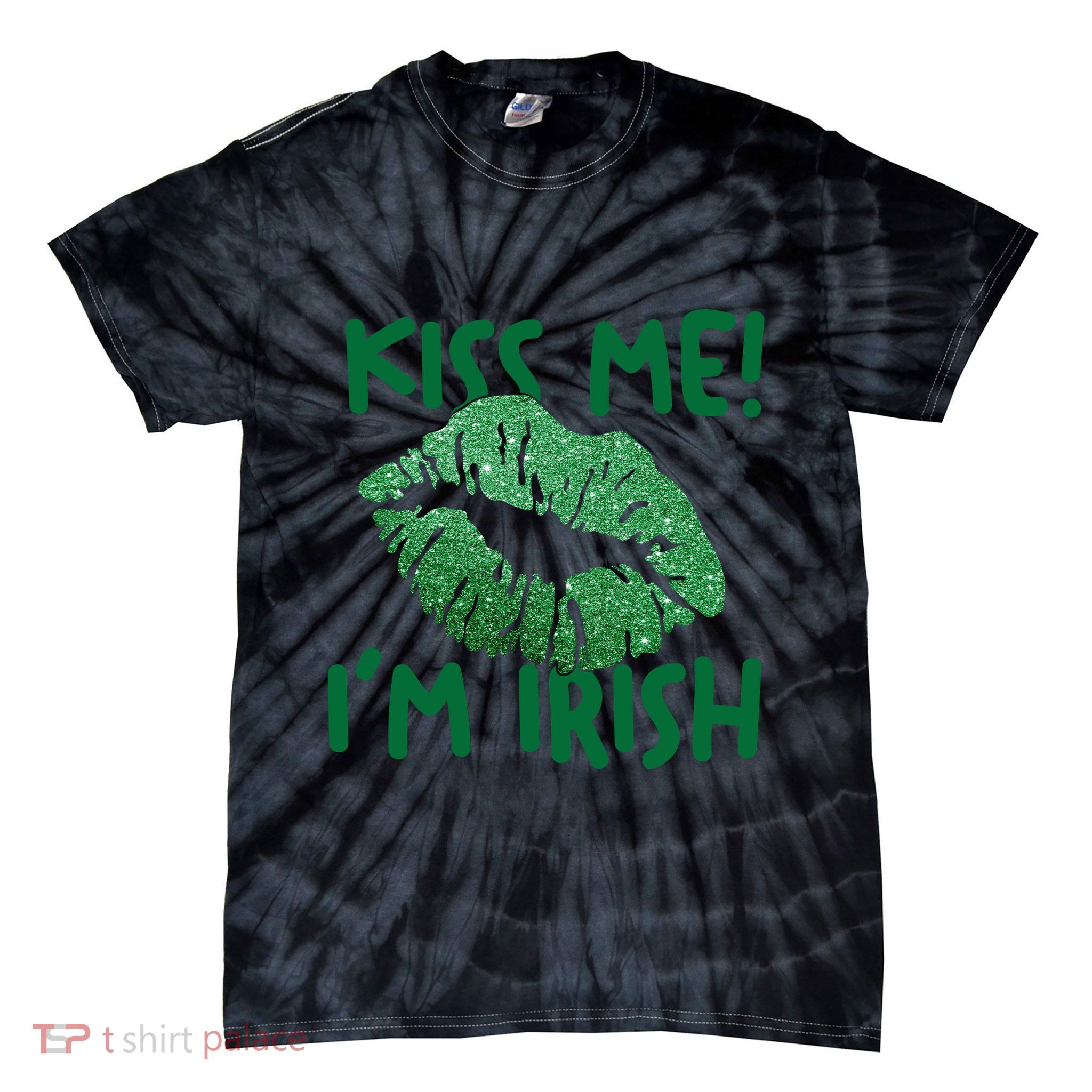 Kiss Me Im Irish St Patricks Day Tie-Dye T-Shirt